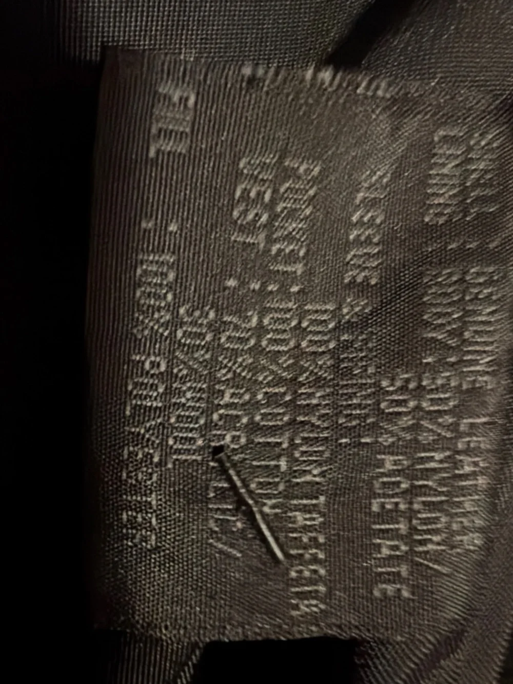 Guess Men's Black Leather Coat